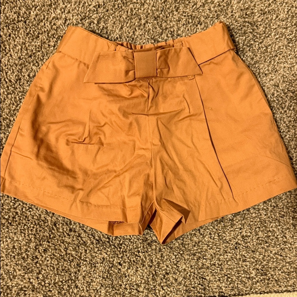 Janie and Jack Belted Tan Shorts